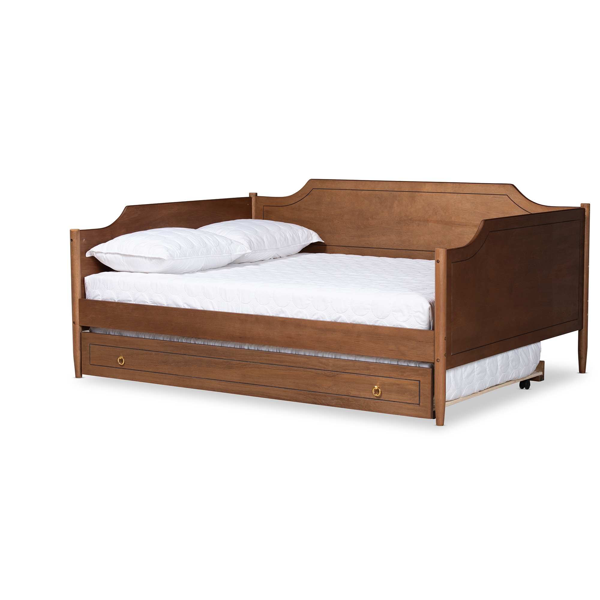 Walnut daybed with deals trundle